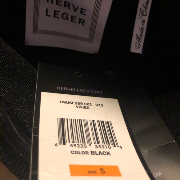 HERVE LEGER Vivien Short cutout cocktail dress - Picture 2 of 4